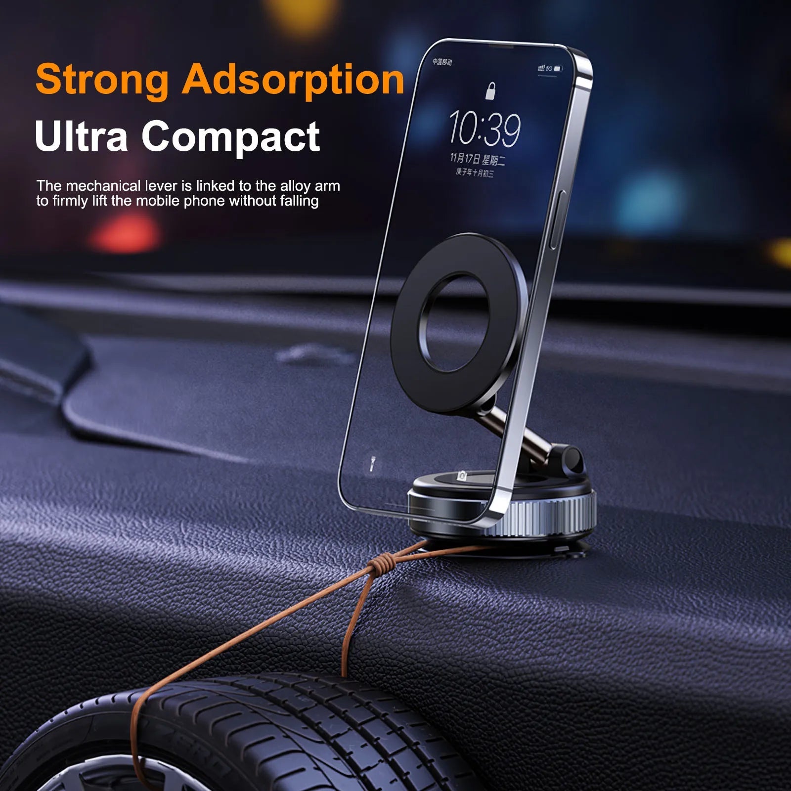 🔥 Ultra-Strong Magnetic Phone Holder – 360° Adjustable Mount for Car/Desk/Wall (10X Grip) 🔥 Innofuze