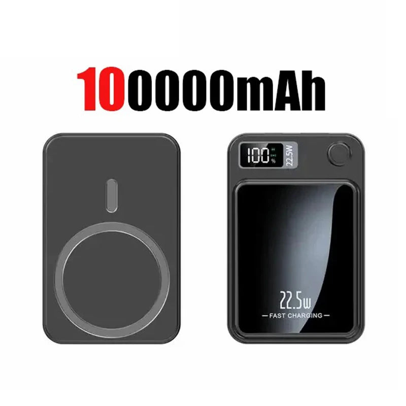 100000mAh Wireless Magnetic Power Bank Super Fast Charging Portable External Battery PowerBank Adapter For iPhone Huawei Samsung Innofuze