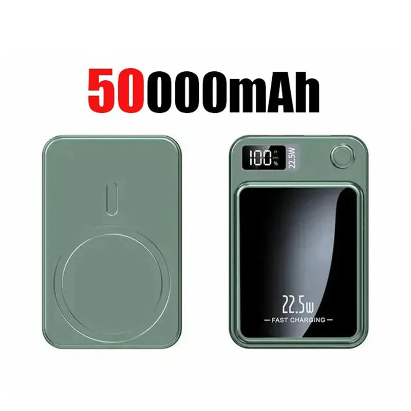 100000mAh Wireless Magnetic Power Bank Super Fast Charging Portable External Battery PowerBank Adapter For iPhone Huawei Samsung Innofuze