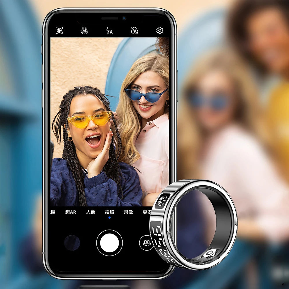 ALLOYSEED RS08 Smart Fitness Ring – 5ATM Waterproof, Heart Rate/SpO2/Sleep Tracker, Multi-Sport Modes, Bluetooth 5.1 (iOS/Android) - Uncategorized,