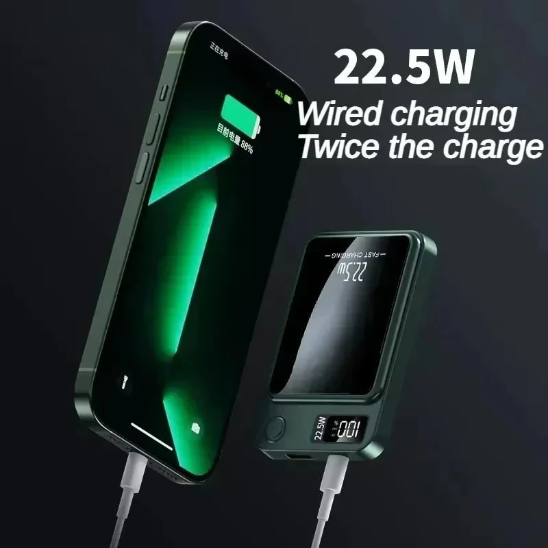 100000mAh Wireless Magnetic Power Bank Super Fast Charging Portable External Battery PowerBank Adapter For iPhone Huawei Samsung Innofuze