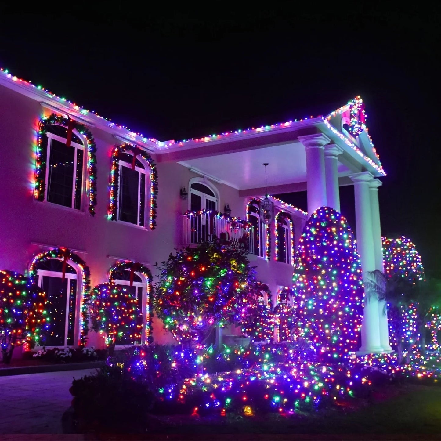 23-99ft LED Solar Light 50-300 Lights Outdoor Waterproof Fairy Garland Lights Christmas Party Halloween Decorations Solar Lights Innofuze