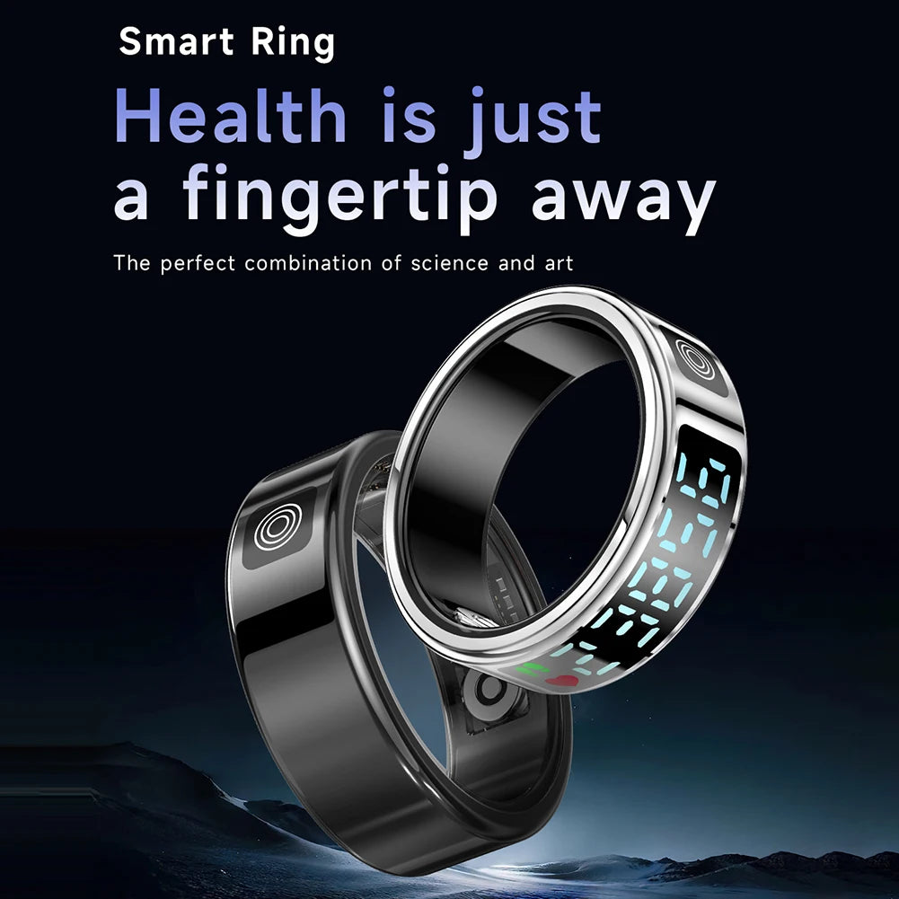 ALLOYSEED RS08 Smart Fitness Ring – 5ATM Waterproof, Heart Rate/SpO2/Sleep Tracker, Multi-Sport Modes, Bluetooth 5.1 (iOS/Android) - Uncategorized,