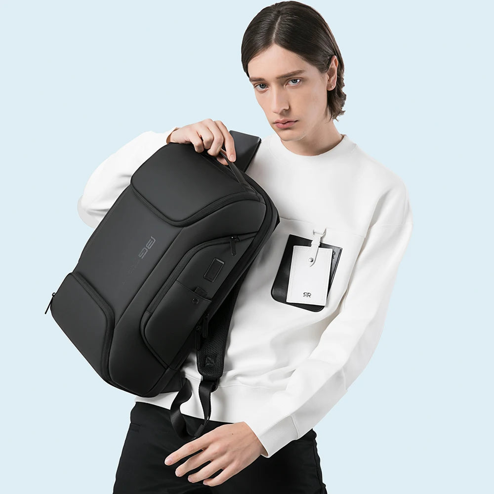 BANGE Business USB Charging Smart Backpacks Fits 15.6 Inch Laptop Commute Backpack WaterProof Carry On Bag for Men Travel Bags Innofuze