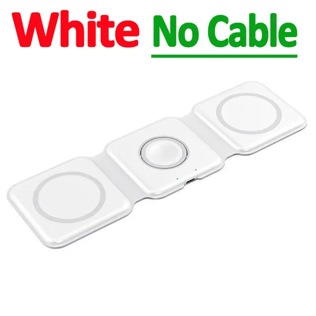 100W 3 in 1 foldable Wireless Charger Pad Stand for iPhone 15 14 13 12Pro Max Airpods iWatch Fast Wireless Charging Dock Station Innofuze