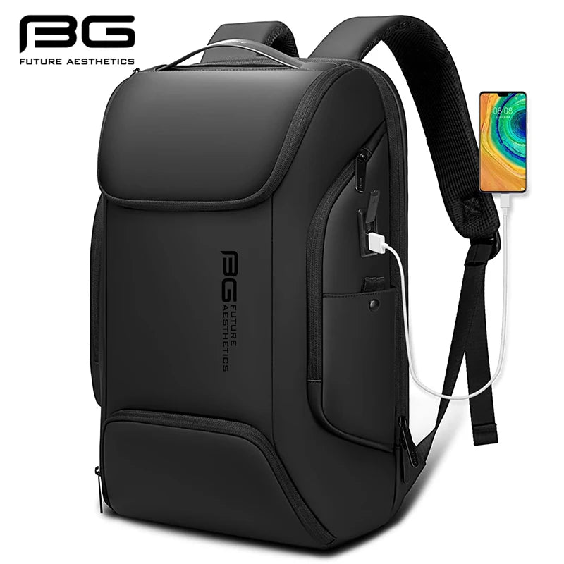 BANGE Business USB Charging Smart Backpacks Fits 15.6 Inch Laptop Commute Backpack WaterProof Carry On Bag for Men Travel Bags Innofuze