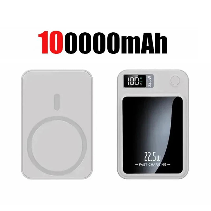 100000mAh Wireless Magnetic Power Bank Super Fast Charging Portable External Battery PowerBank Adapter For iPhone Huawei Samsung Innofuze