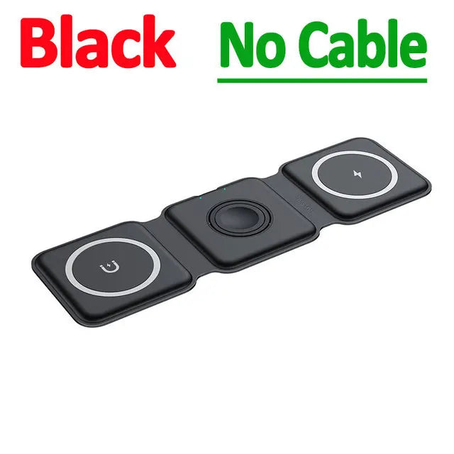 100W 3 in 1 foldable Wireless Charger Pad Stand for iPhone 15 14 13 12Pro Max Airpods iWatch Fast Wireless Charging Dock Station Innofuze