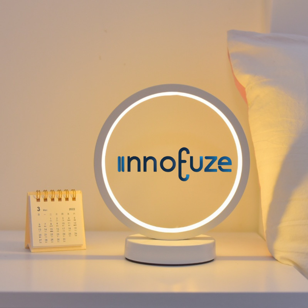 Nordic Ring Table Lamp – Modern Bedside Light - Uncategorized,