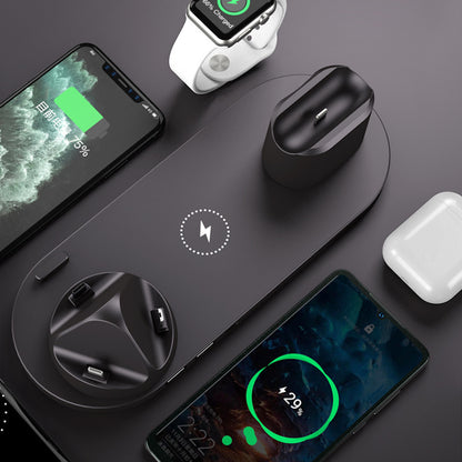 6-in-1 Wireless Charging Dock – For iPhone & Apple Watch