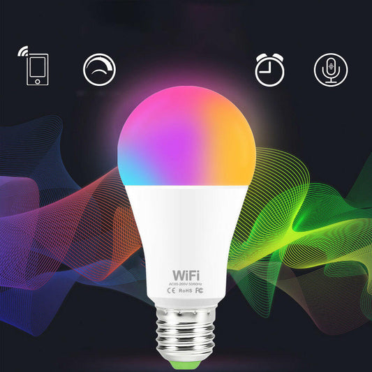 WiFi RGB Smart Bulb – 16 Million Colors, Dimmable, Voice & App Control, Works with Alexa & Google Home - Innofuze - Uncategorized,