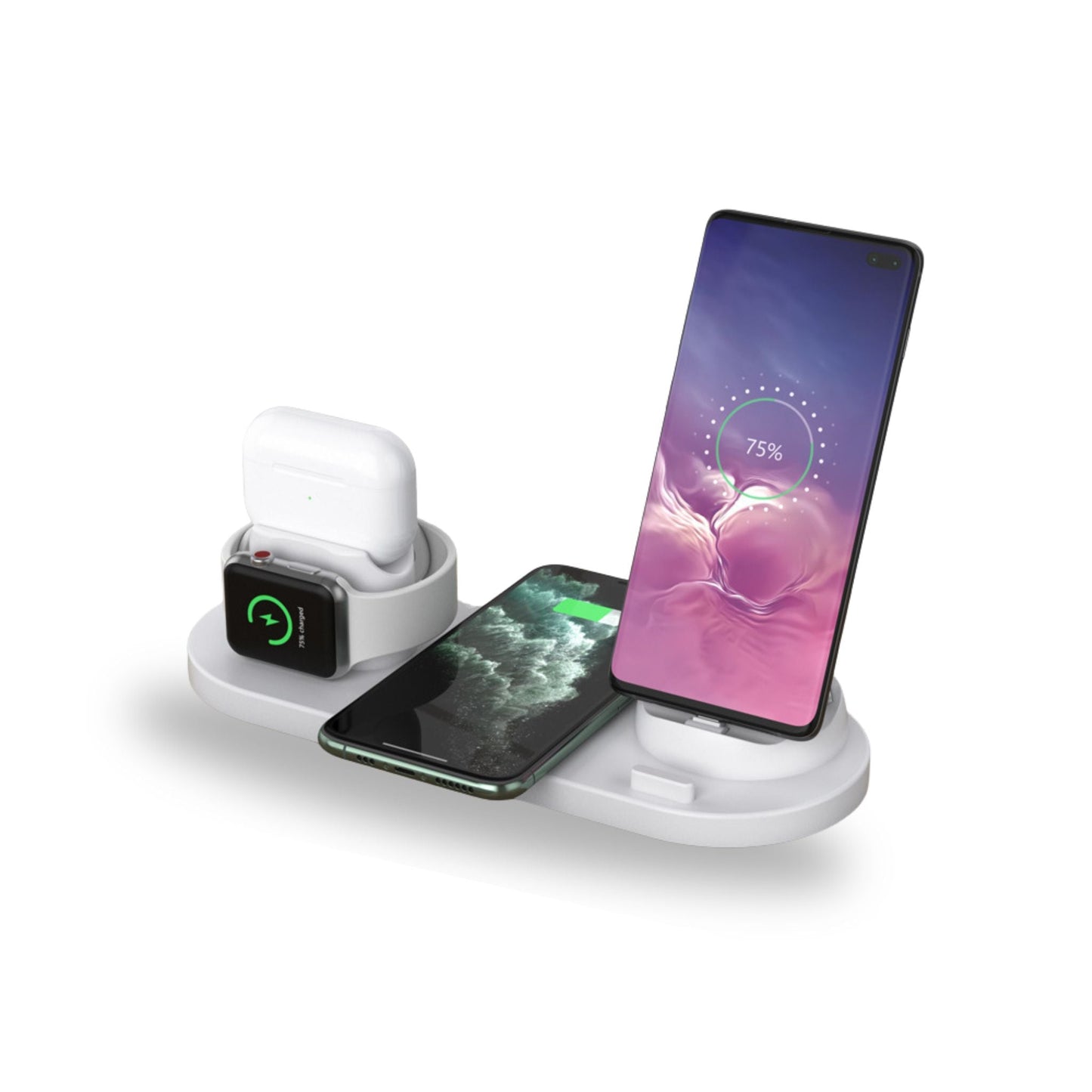 6-in-1 Apple Charging Dock – iPhone, Watch & AirPods Wireless Charger - Innofuze Innofuze