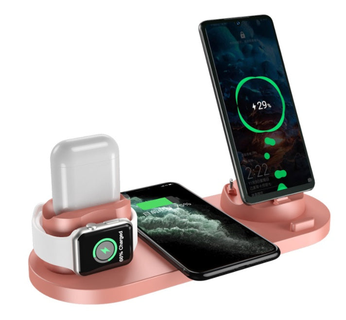 6-in-1 Wireless Charging Dock – For iPhone & Apple Watch