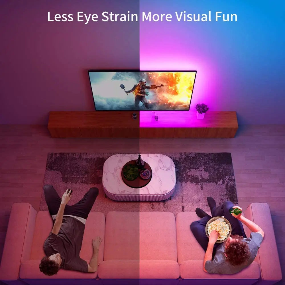 TV Backlight Music Sync USB Powered RGB LED Strip Light for 15 - 80 Inch TV, Mirror, PC Innofuze
