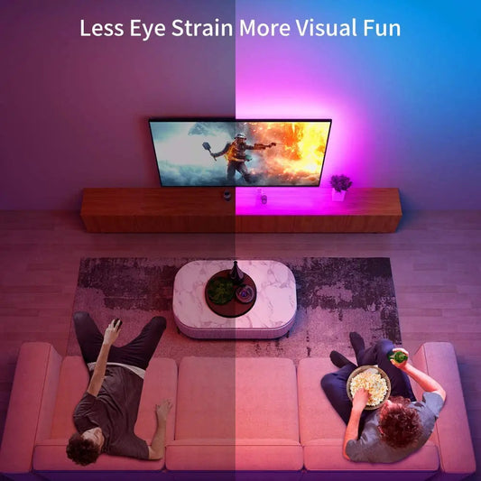 TV Backlight Music Sync USB Powered RGB LED Strip Light for 15 - 80 Inch TV, Mirror, PC Innofuze