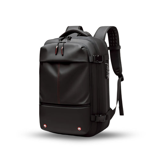 Innofuze Backpack Under Seat Plane, Airline-approved, pickpocket-safe backpack – Black – Only Bag version, fits under airplane seats, expands for extra space, features anti-theft compartments, perfect for Spirit Airlines and secure travel.