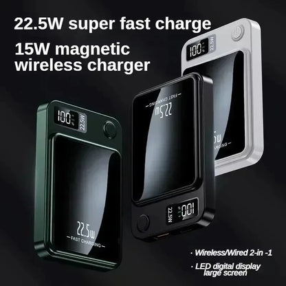 100000mAh Wireless Magnetic Power Bank Super Fast Charging Portable External Battery PowerBank Adapter For iPhone Huawei Samsung Innofuze