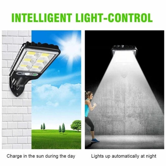 108COB Sensor Street Lamp 3 Light Modes Outdoor Waterproof Security Solar Lamps Garden Terrace Garage Door Street Lighting 72COB Innofuze