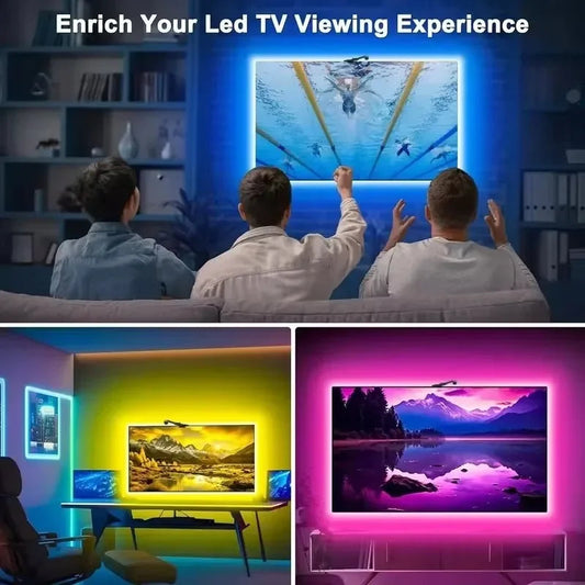 PC/TV Led Backlight RGBIC LED Strip Light with Color Picking Sensor App Control Music Sync Smart RGB Light for Gaming Atmosphere Innofuze