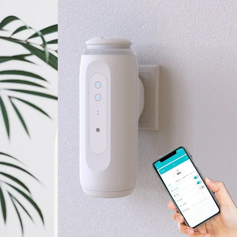 Waterless Essential Oil Diffuser Wall Plug Aroma Oil Diffuser Cool Mist Electric Scent Machine Smart Bluetooth Control For Home Innofuze