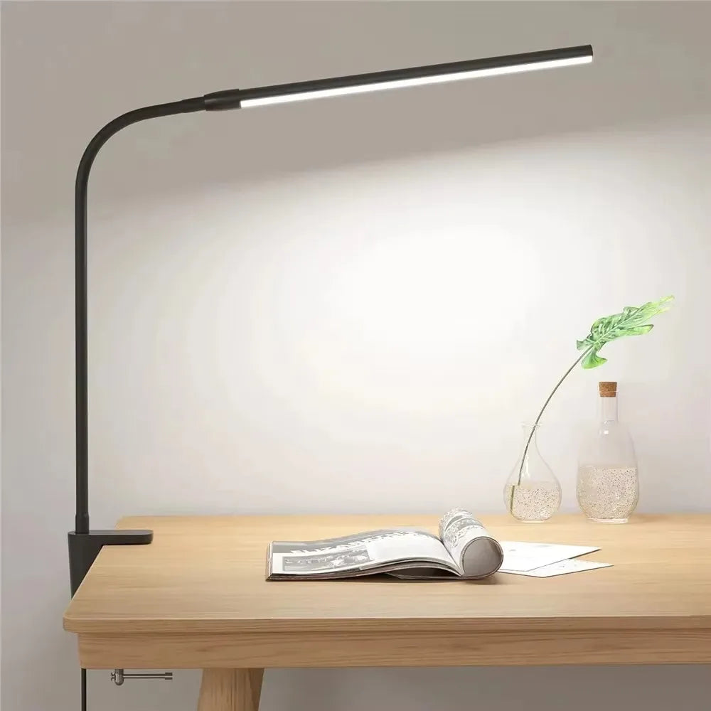 Double Head LED Clip Desk Lamp Architect Table Lamp for Home Office Lighting 3 Color Mode and 10 Dimmable Eye Protect Desk lamps Innofuze