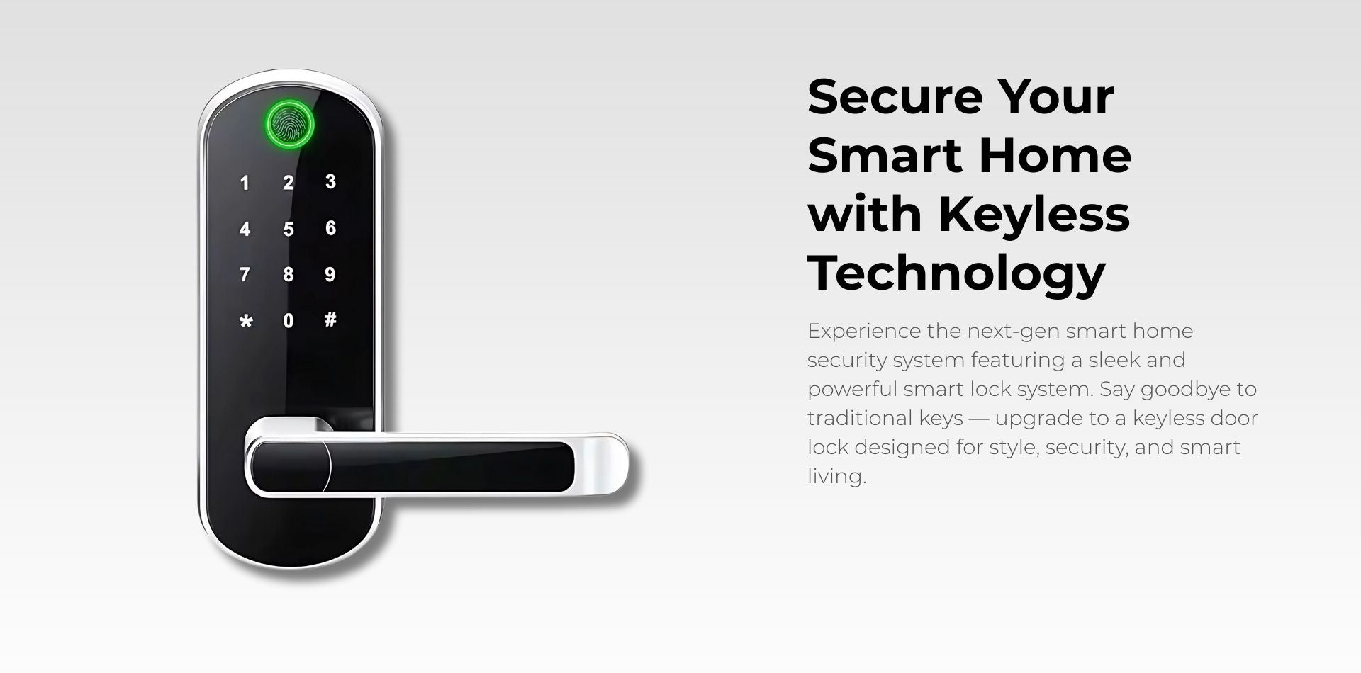 Smart Home Security Lock – Keyless Digital Door Lock with Mobile App Access and Pickproof Technology