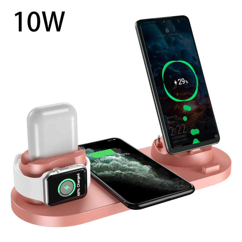 6-in-1 Wireless Charging Dock – For iPhone & Apple Watch