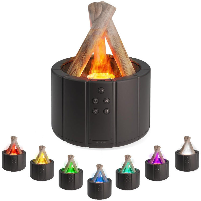 Simulated Flame Aromatherapy Humidifier – Home & Office