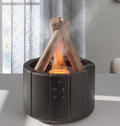 Simulated Flame Aromatherapy Humidifier – Home & Office