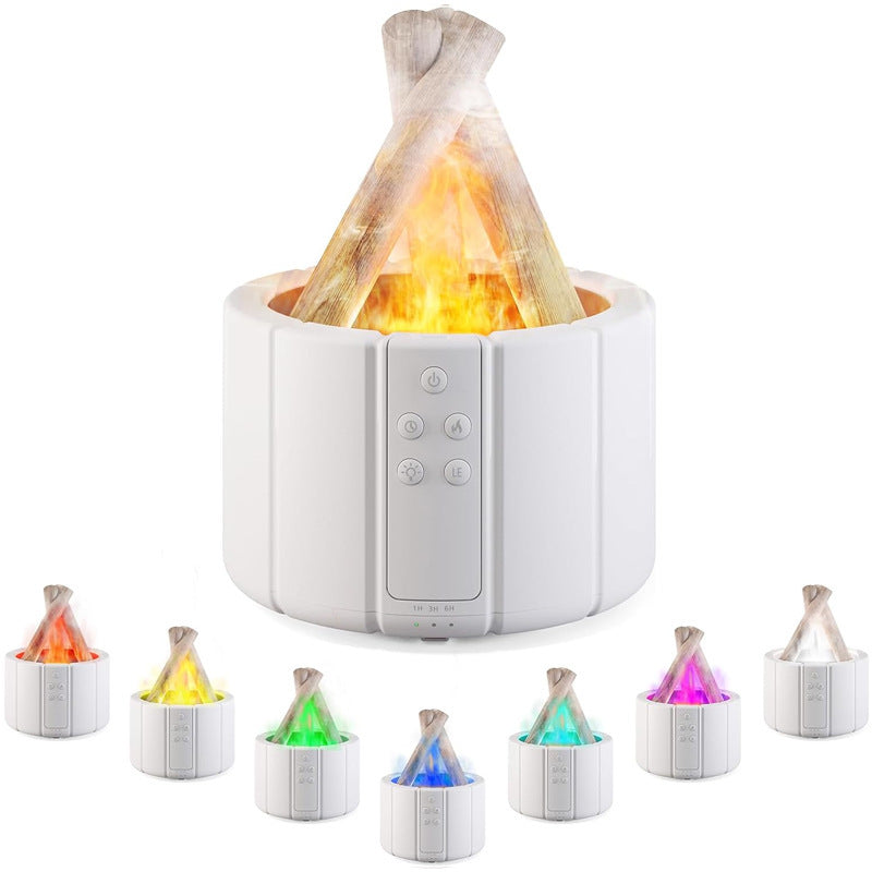 Simulated Flame Aromatherapy Humidifier – Home & Office