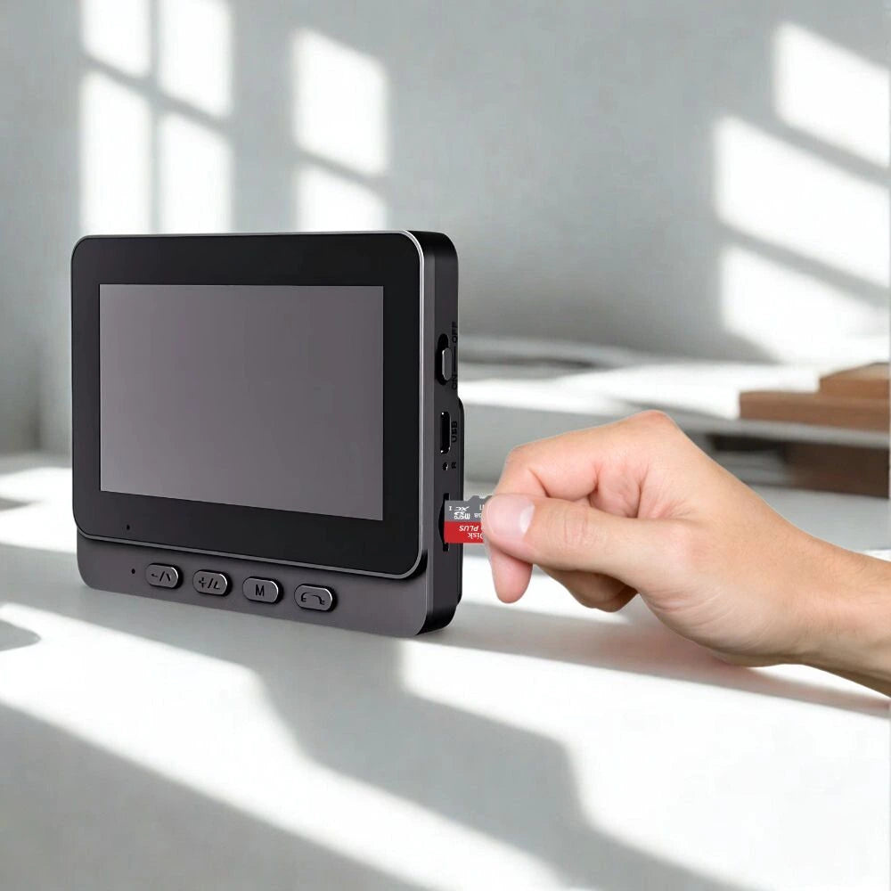 Smart video doorbell with expandable SD storage up to 256GB